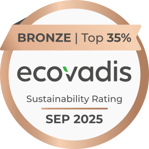 Bronze-Status der Nachhaltigkeitsplattform EcoVadis, September 2025